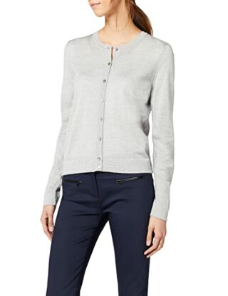 Tommy Hilfiger Guvera C-nk Cardi Strickjacke Damen, Grau