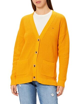Tommy Hilfiger Hayana Cardigan Damen, Gelb