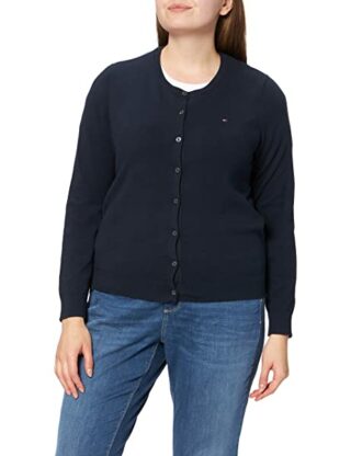 Tommy Hilfiger Heritage Button-up Cardigan Damen, Blau