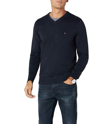 Tommy Hilfiger Pacific V-Ausschnitt Pullover Herren, Blau