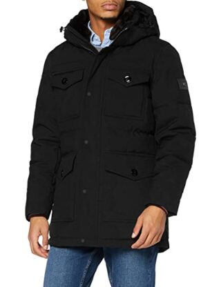 Tommy Hilfiger Parka Herren, Schwarz