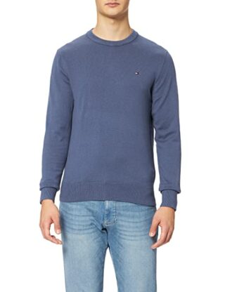 Tommy Hilfiger Pima Pullover Herren, Blau
