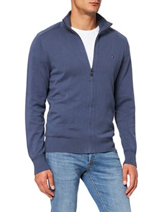 Tommy Hilfiger Pima Strickjacke Herren, Blau