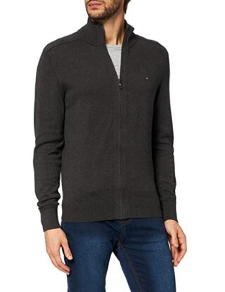 Tommy Hilfiger Pima Strickjacke Herren, Grau