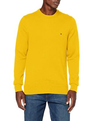 Tommy Hilfiger Pima Strickpullover Herren, Gelb