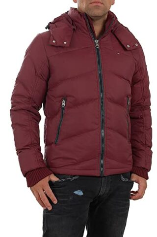 Tommy Jeans Nebraska Steppjacke Herren, Rot