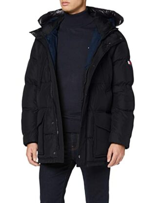 Tommy Jeans Parka Herren, Schwarz