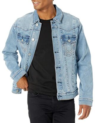 True Religion Jeansjacke Herren, Blau