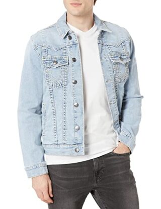 True Religion Jimmy Big T Jeansjacke Herren, Blau