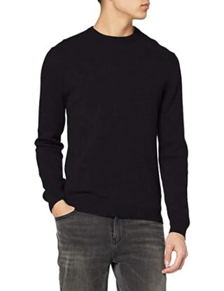 United Colors of Benetton Kaschmir Strickpullover Herren, Schwarz