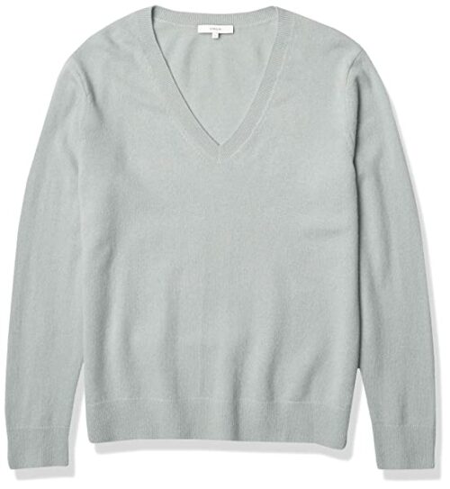 Vince V-Ausschnitt Strickjacke Damen, Blau