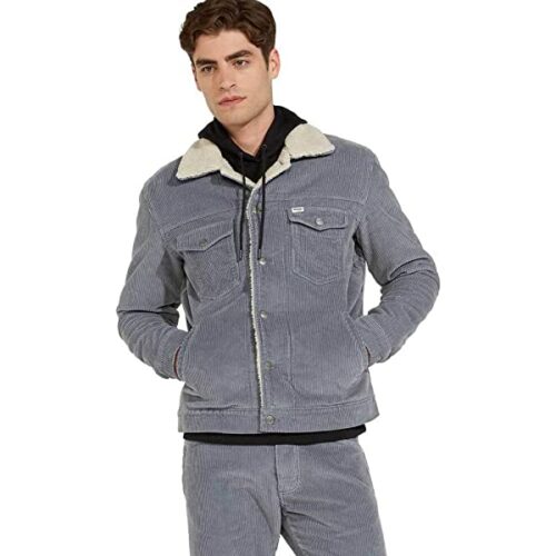 Wrangler Sherpa Jeansjacke Herren, Blau