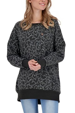 alife & kickin Helenak Pullover Damen, Schwarz