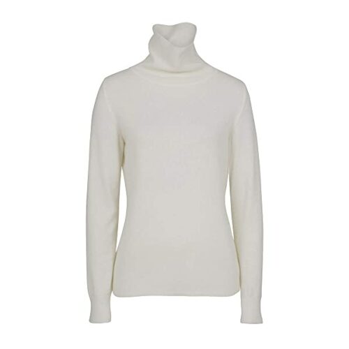 boscana Rollkragen Kaschmir Pullover Damen, Weiß