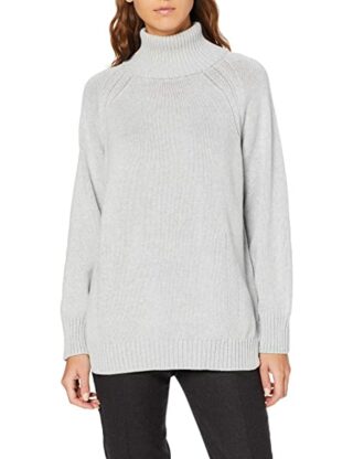 bugatti Rollkragen Strickpullover Damen, Grau