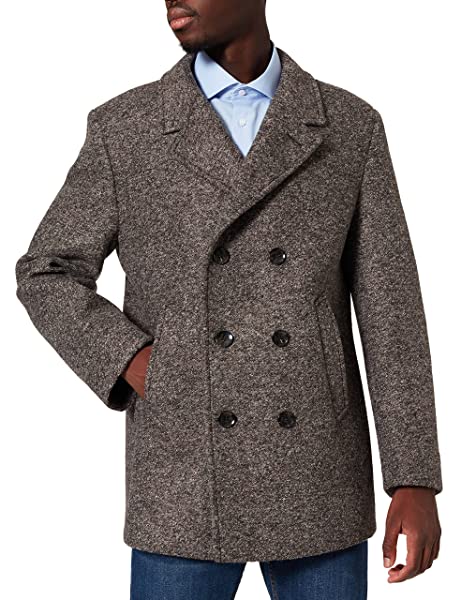 bugatti Wollmantel Herren, Braun bugatti Wollmantel Herren, Braun