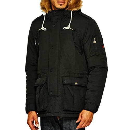ellesse Blizzard Parka Herren, Schwarz