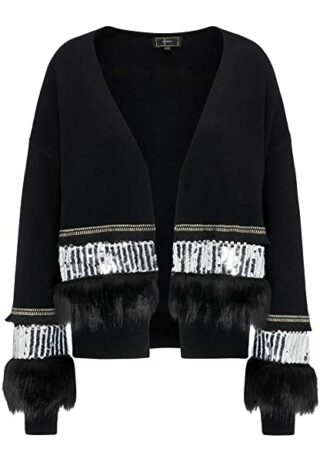 faina Cardigan Damen, Schwarz