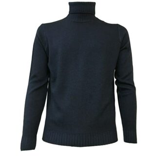 ferrante 42G37801 Kaschmir Rollkragen Pullover Herren, Blau