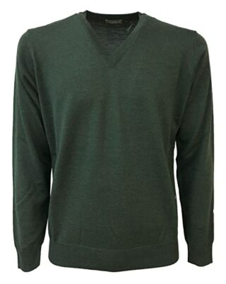 ferrante V-Ausschnitt Pullover Herren, Grün