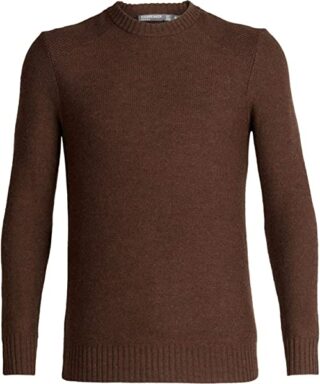 icebreaker Waypoint Crewe Strickpullover Herren, Braun