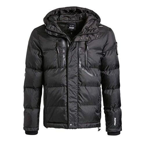 khujo Blink Steppjacke Herren, Schwarz