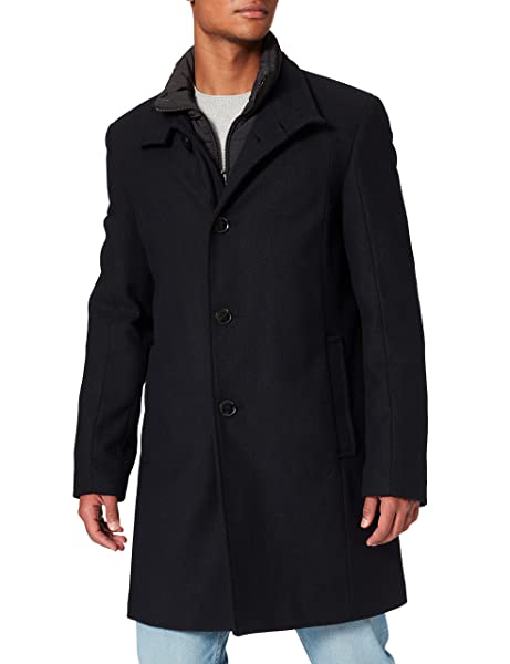 s.Oliver Wollmantel Herren, Blau s.Oliver Wollmantel Herren, Blau