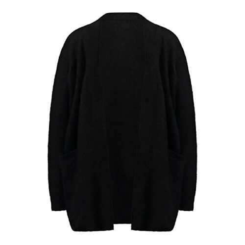 someday Tulrica Strickjacke Damen, Schwarz