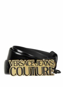 Versace Jeans Couture Ledergürtel Herren, Schwarz