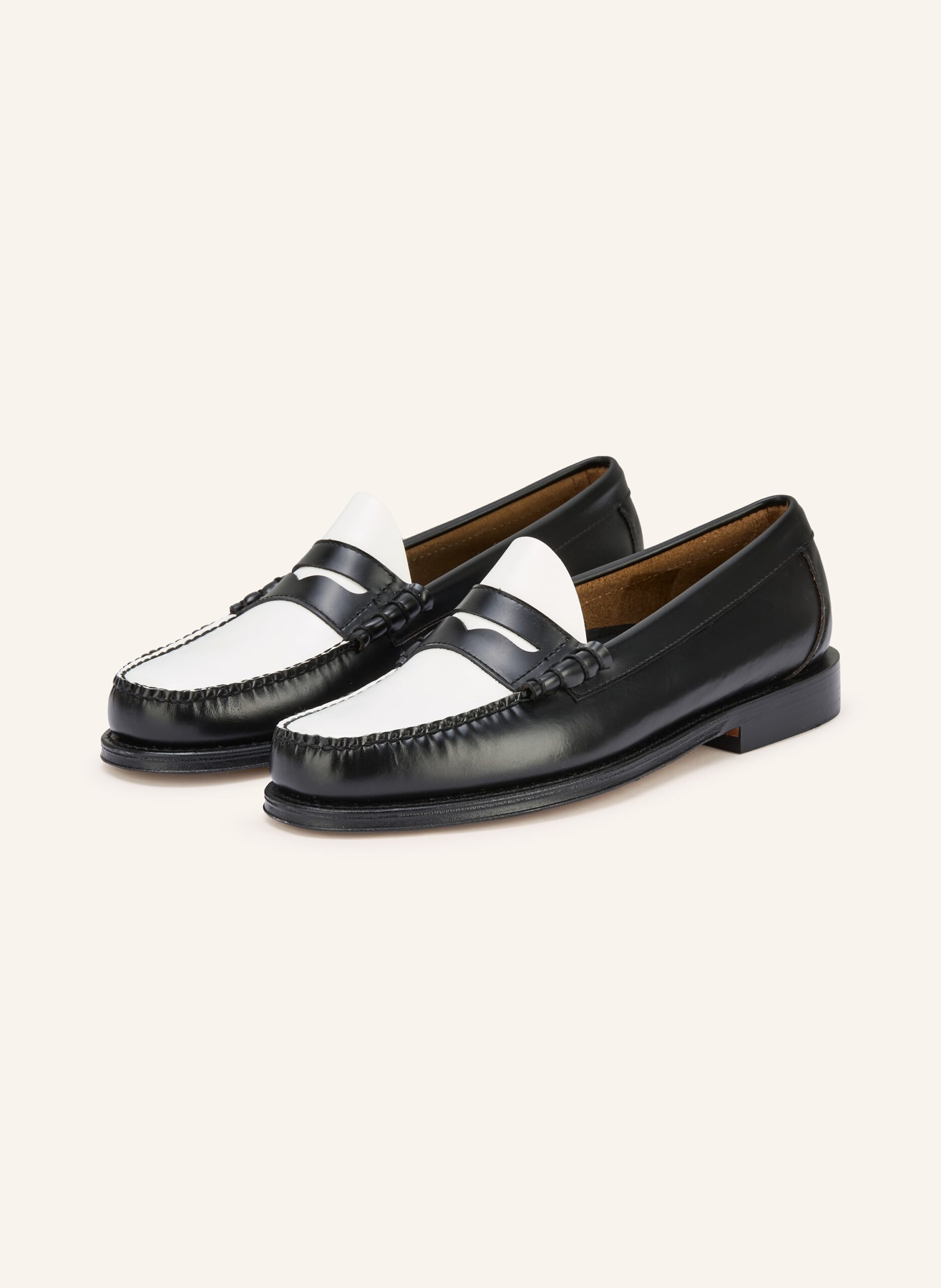 Stilvoller Loafer von G.H.Bass – edles Leder und moderne Passform Schwarzer G.H.Bass Weejun Heritage Penny-Loafer aus Glattleder