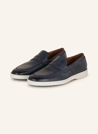 Blauer Lloyd Herold Penny-Loafer aus Glattleder