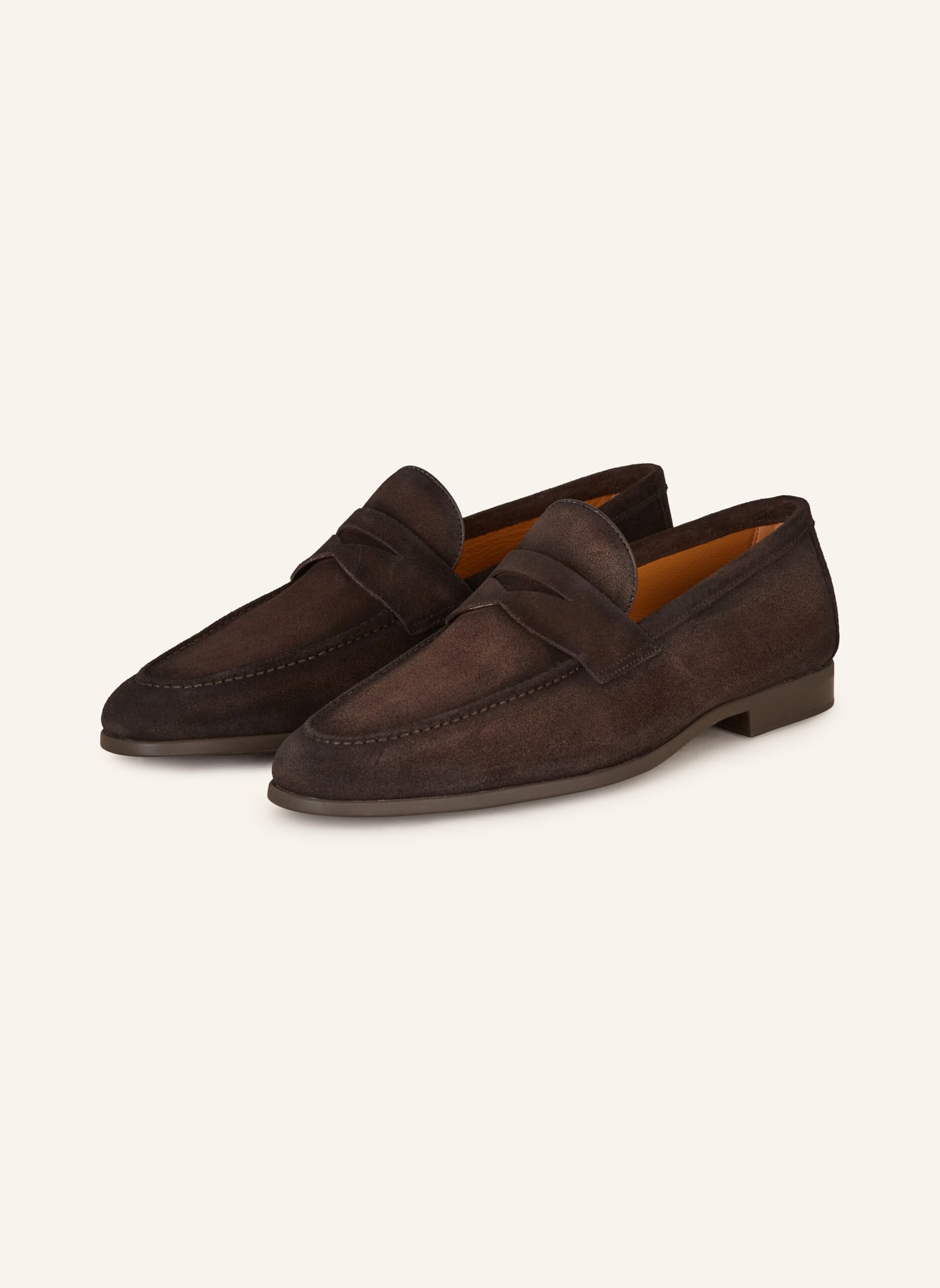 Magnanni Loafer für Herren – eleganter Allrounder für Büro Brauner Magnanni Diezma Penny-Loafer aus Veloursleder